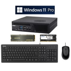 *BUNDLE* Asus Mini PC PB63, i3-13100, 500GB Gen4 SSD, 16GB DDR5, Asus U2000 KB & Mouse, Windows 11 Pro - Boxed Separately
