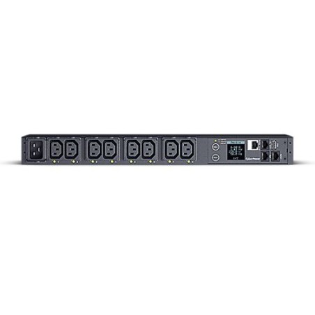 CyberPower PDU41005 Switched Power Distribution Unit, 1U Rackmount, 1x IEC C20 Input, 8 Outlets, Real-Time Local/Remote Monitori
