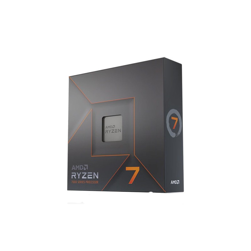 AMD Ryzen 7 7700X CPU, AM5, 4.5GHz (5.4 Turbo), 8-Core, 105W (142W Turbo), 40MB Cache, 5nm, 7th Gen, Radeon Graphics, NO HEATSIN