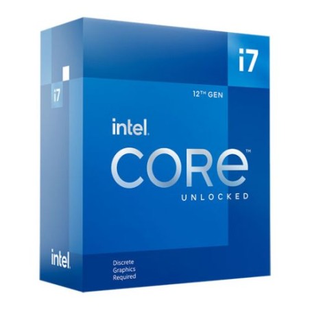 Intel Core i7-12700KF CPU, 1700, 3.6 GHz (5.0 Turbo), 12-Core, 125W (190W Turbo), 10nm, 25MB Cache, Alder Lake, Unlocked, No Gra