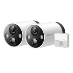 TP-LINK (TAPO C420S2) Smart Wire-Free 2K QHD Outdoor Security 2-Camera System, 180-Day Battery, Colour Night Vision, AI Detectio