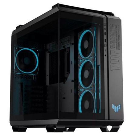 Asus TUF Gaming GT502 Horizon ARGB Case w/ Glass Front & Side, ATX, Dual Chamber, Modular Design, 4x ARGB Fans, USB-C 20Gbps, Ca