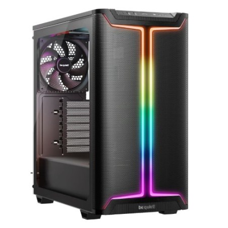 Be Quiet! Pure Base 501 DX ARGB Gaming Case w/ Glass Side, ATX, Compact Design, 3 Pure Wings 3 Fans, High Airflow Front & Top, U