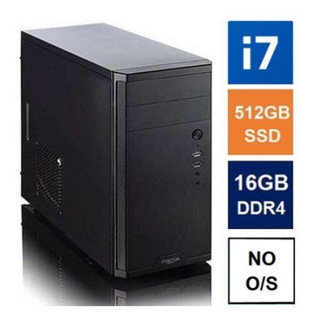 Spire MATX Tower PC, Fractal Core 1100 Case, i7-14700, 16GB DDR4, 512GB SSD, Corsair 550W, No Optical, KB & Mouse, No Operating 