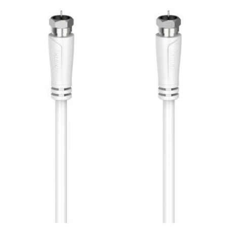 Hama SAT Connection Cable, F-Plug to F-Plug, 90dB, 3 Metres, White