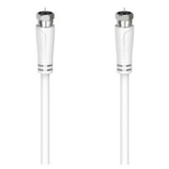 Hama SAT Connection Cable, F-Plug to F-Plug, 90dB, 3 Metres, White