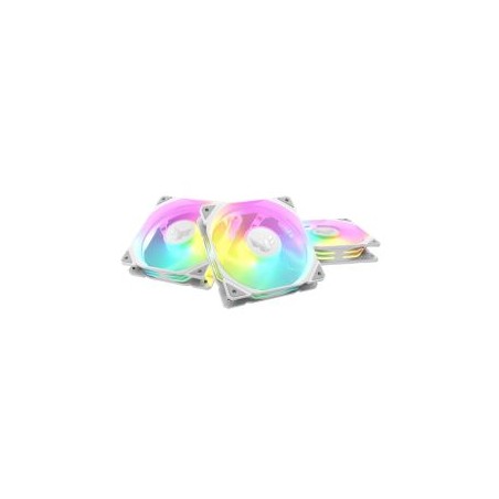 Asus TUF Gaming TR120 ARGB Reverse Blade 12cm PWM Case Fans (3 Pack), Hydraulic Bearing, 28mm Frame, Double-layer LED Matrix Des