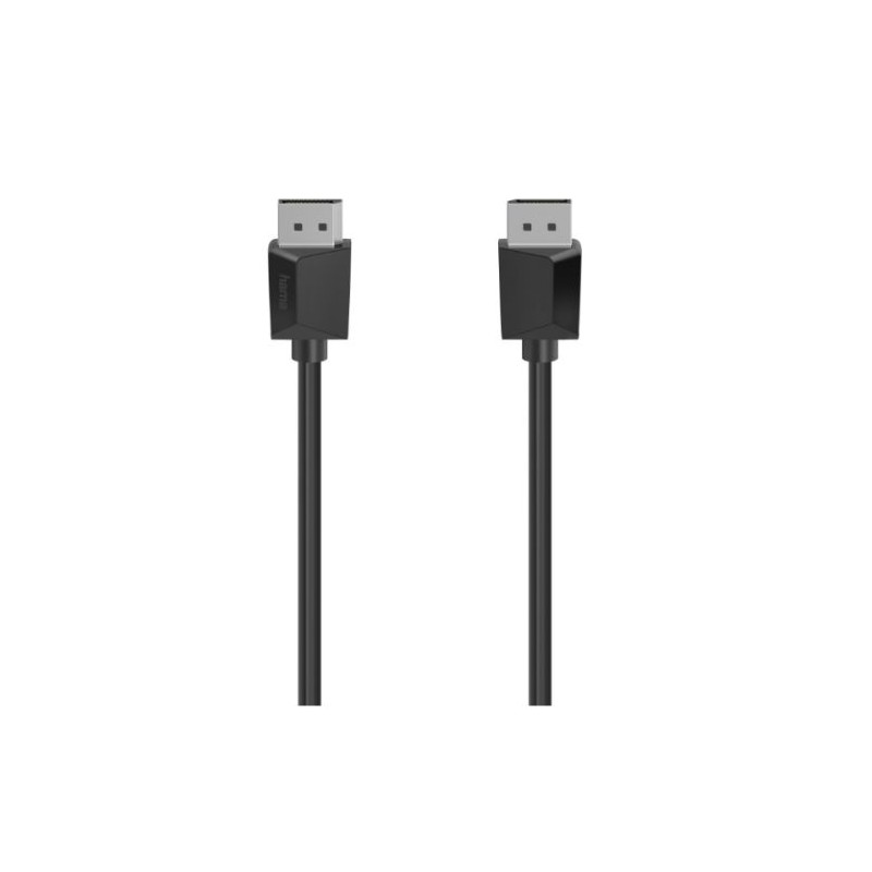 Hama DisplayPort 1.2 Cable, Male to Male, Ultra-HD 4K, 1.5 Metre