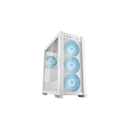 Asus TUF Gaming GT302 ARGB Case w/ Glass Window, E-ATX, 4x ARGB Fans, Interchangeable Side Panel, USB-C, Asus BTF Compatible, Wh