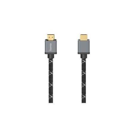 Hama Ultra High Speed HDMI Cable, Ultra-HD 8K, Gold-Plated, Braided Sheath, 3 Metre
