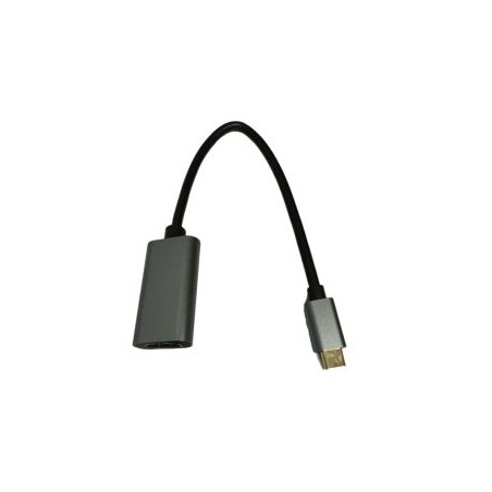 Jedel USB-C Male to HDMI Female Cable, 4K, 15cm, Black
