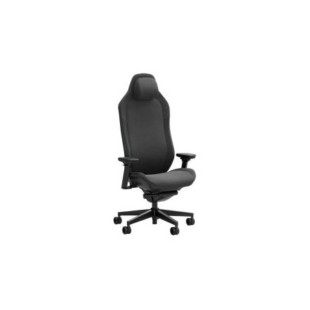 Fractal Design Refine Fabric Dark Gaming Chair, Synchro-Tilt, Memory Foam Headrest, Padded 4D Armrests, Adaptable Support