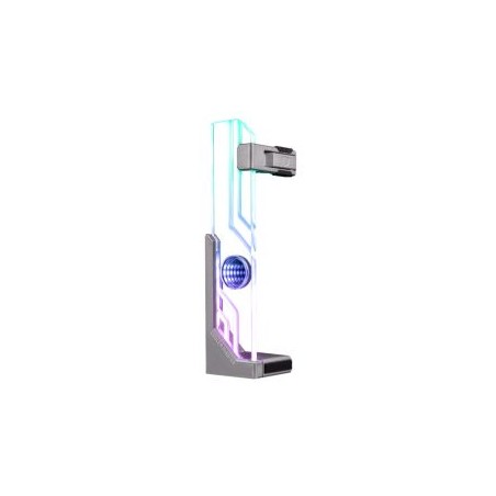 Cooler Master Atlas ARGB GPU Support Bracket, Infinity Mirror Design, Edge-Lit ARGB Tempered Glass, Aluminium Stand