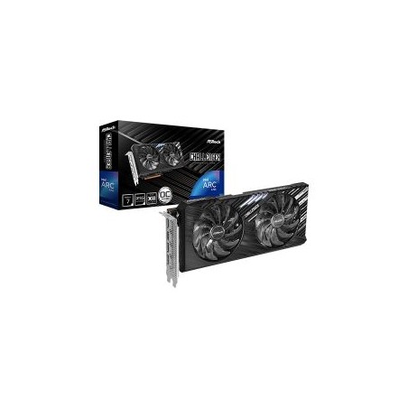 Asrock Intel ARC A750 Challenger SE 8GB OC, 8GB DDR6, HDMI, 3 DP, 2200MHz Clock, LED Lighting, Overclocked