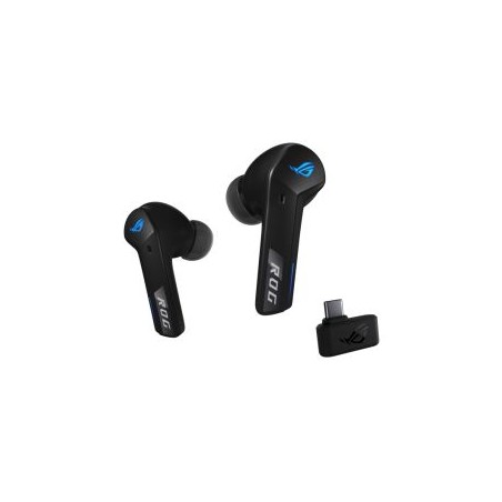 Asus ROG Cetra True Wireless SpeedNova Black Gaming Earphones, SpeedNova Wireless/Bluetooth, Adaptive ANC, AI Mics, 46-Hour Batt
