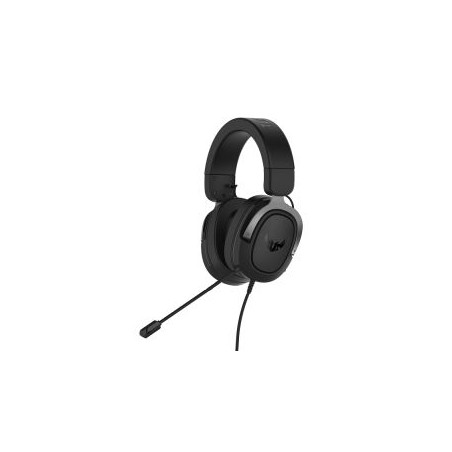 Asus TUF Gaming H3 7.1 Gaming Headset, 3.5mm Jack, Boom Mic, Surround Sound, Deep Bass, Fast-cooling Ear Cushions, Gun Metal