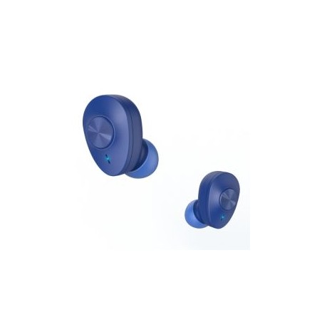 Hama (Freedom Buddy) Bluetooth Earbuds with Mic, Bass Boost, True Wireless, Touch Control, Voice Control, Charging Case, Blue