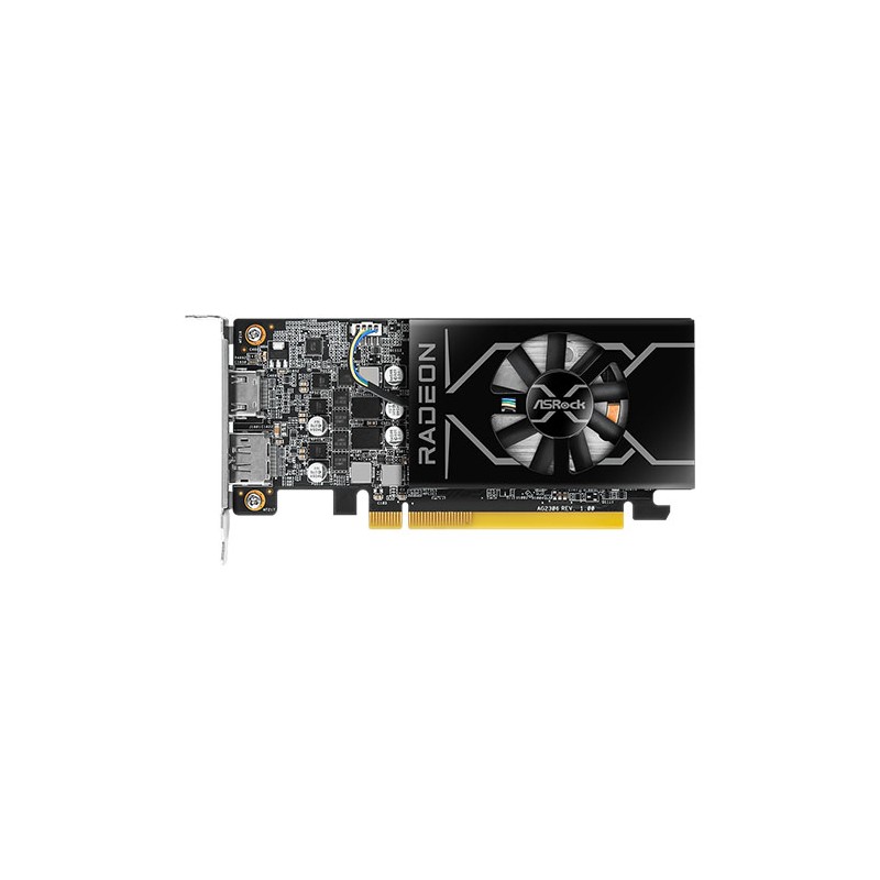 Asrock RX6400 Low Profile 4GB, 4GB DDR6, HDMI, DP, 2321MHz Clock, 0dB Cooling