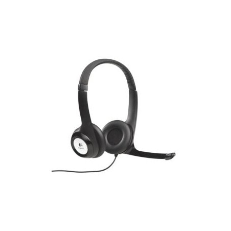 Logitech H390 USB Headset with Boom Microphone, In-line Controls, Enhanced Digital Audio, Padded Headband & Earcups