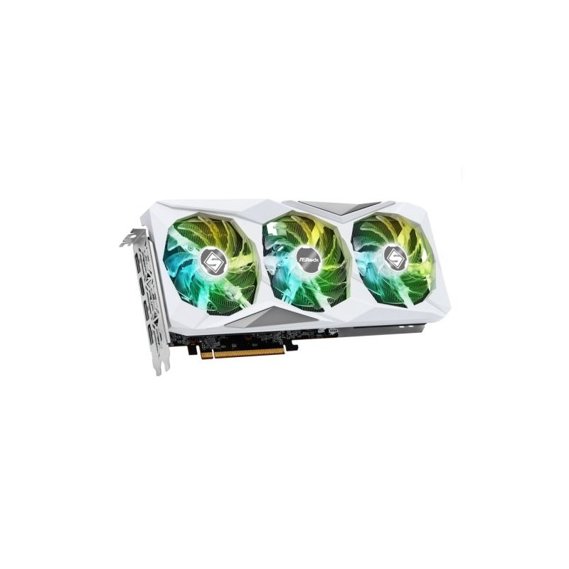 Asrock RX7600 Steel Legend 8GB OC, PCIe4, 8GB DDR6, HDMI, 3 DP, 2725MHz Clock, Overclocked, RGB, White