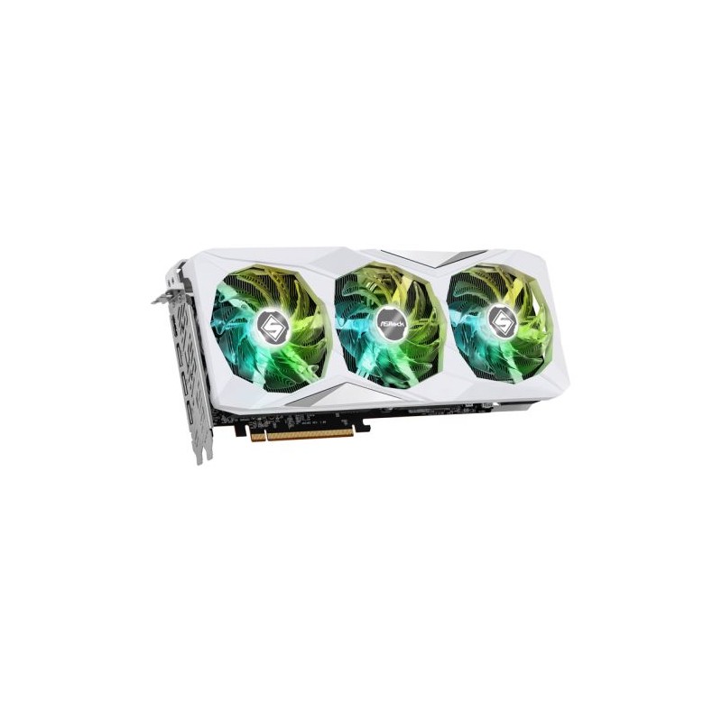 Asrock RX7800 XT Steel Legend 16GB OC, PCIe4, 16GB DDR6, HDMI, 3 DP, 2520MHz Clock, RGB, White, Overclocked