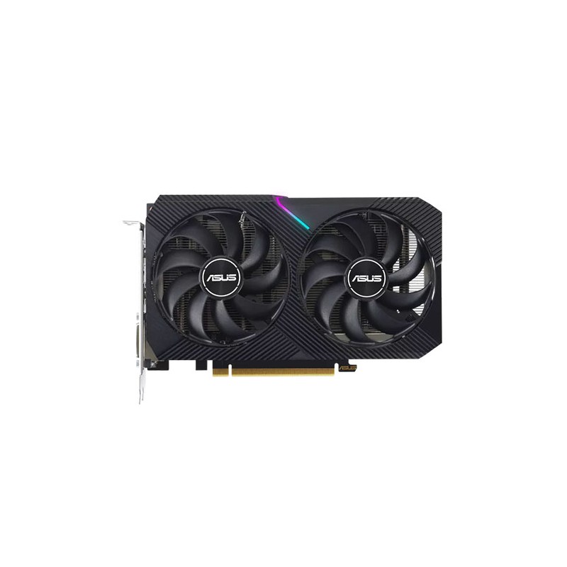 Asus DUAL RTX3050 OC V2, PCIe4, 8GB DDR6, HDMI, DP, DVI, 1852MHz Clock, RGB Lighting, Overclocked