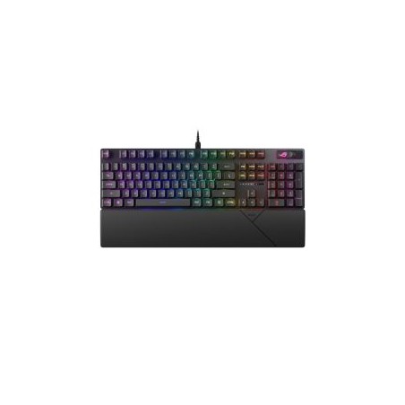 Asus ROG STRIX SCOPE II RX Red Mechanical RGB Gaming Keyboard, ROG RX Red Switches, IP57, Sound Dampening, PBT Keycaps, Intuitiv