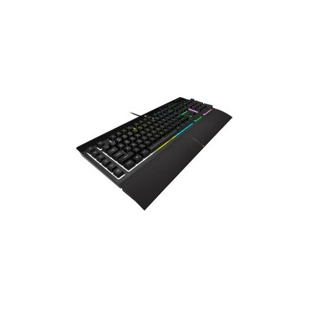 Corsair K55 RGB PRO Membrane Gaming Keyboard, USB, 5-Zone RGB, 12-Key Rollover, Anti-Ghosting, 6 Macros, IP42