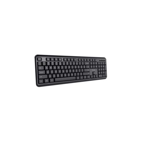 Trust TK-350 Wireless Membrane Keyboard, Spill-Proof, Silent Keys, Media Keys, Black