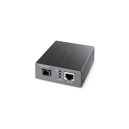TP-LINK (TL-FC111B-20) 10/100 Mbps WDM Media Converter, up to 20km, 802.3u 10/100Base-TX, 100Base-FX, Single-Mode, Half-Duplex/F
