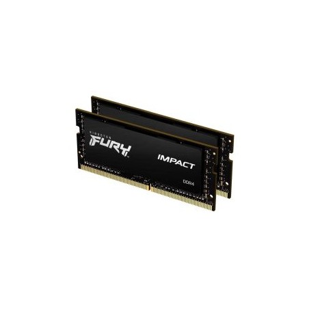 Kingston Fury Impact 32GB Kit (2 x 16GB), DDR4, 3200MHz (PC4-25600), CL20, XMP, SODIMM Memory