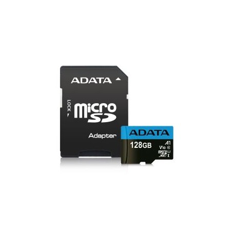 ADATA 128GB Premier Micro SDXC Card with SD Adapter, UHS-I Class 10, A1 App Performance, 85MB/s