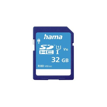 Hama 32GB SDHC Card, UHS-I Class 10, 80MB/s