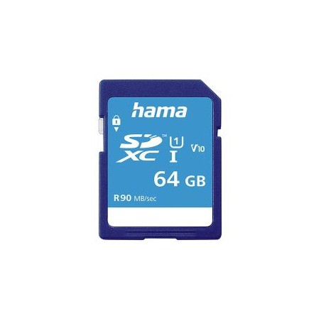 Hama 64GB SDXC Card, UHS-I Class 10, 90MB/s