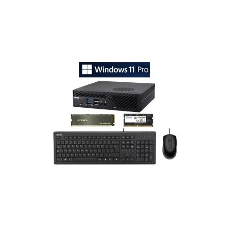 *BUNDLE* Asus Mini PC PB63, i3-13100, 500GB Gen4 SSD, 16GB DDR5, Asus U2000 KB & Mouse, Windows 11 Pro - Boxed Separately