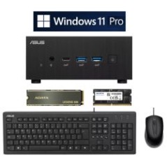 *BUNDLE* Asus Mini PC PN64, i3-1220P, 500GB Gen4 SSD, 16GB DDR5, Asus U2000 KB & Mouse, Windows 11 Pro - Boxed Separately