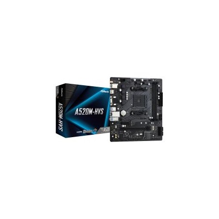 Asrock A520M-HVS, AMD A520, AM4, Micro ATX, 2 DDR4, VGA, HDMI, M.2
