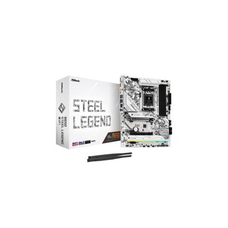 Asrock B650 STEEL LEGEND WIFI, AMD B650, AM5, ATX, 4 DDR5, HDMI, DP, Wi-Fi 6E, 2.5G LAN, PCIe5, RGB, 3x M.2