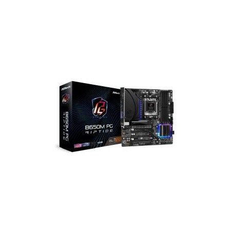 Asrock B650M PG RIPTIDE, AMD B650, AM5, Micro ATX, 4 DDR5, HDMI, DP, 2.5G LAN, PCIe4, RGB, 2x M.2