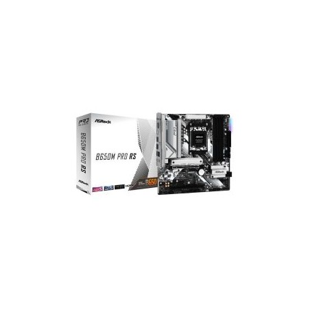 Asrock B650M PRO RS, AMD B650, AM5, Micro ATX, 4 DDR5, HDMI, DP, 2.5G LAN, PCIe4, RGB, 3x M.2