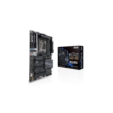 Asus WS C422 SAGE/10G, Workstation, Intel C422, 2066, CEB, SLI/XFire, Dual 10G LAN, VRM Heatsink, M.2