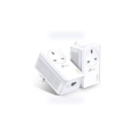 TP-LINK (TL-PA7017P KIT) AV1000 GB Powerline Adapter Kit, 1-Port, AC Pass Through