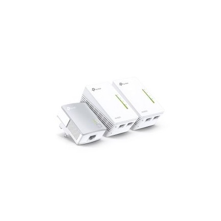 TP-LINK (TL-WPA4220T KIT) 300Mbps AV600 Wireless N Powerline Adapter Triple Kit