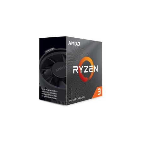 AMD Ryzen 3 4100 CPU with Wraith Stealth Cooler, AM4, 3.8GHz (4.0 Turbo), Quad Core, 65W, 6MB Cache, 7nm, 4th Gen, No Graphics