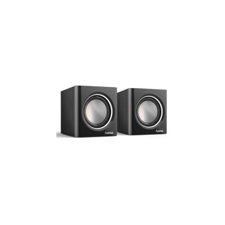 Hama Sonic Mobil 185 2.0 Notebook Speakers, 3.5 mm Jack, USB-A for Power, Inline Volume Controls