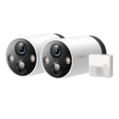 TP-LINK (TAPO C420S2) Smart Wire-Free 2K QHD Outdoor Security 2-Camera System, 180-Day Battery, Colour Night Vision, AI Detectio