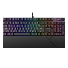 Asus ROG STRIX SCOPE II RX Red Mechanical RGB Gaming Keyboard, ROG RX Red Switches, IP57, Sound Dampening, PBT Keycaps, Intuitiv