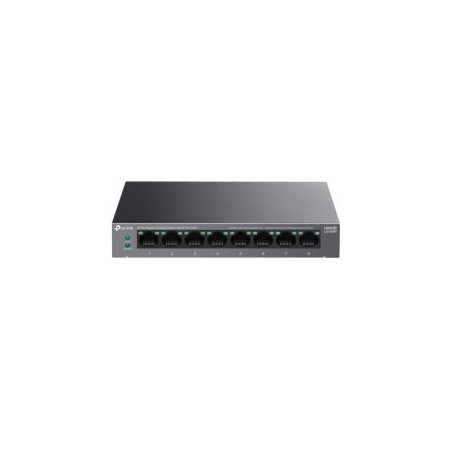TP-LINK (LS108GP) 8-Port Gigabit Desktop LiteWave Switch with 8-Port PoE+, Metal Casing