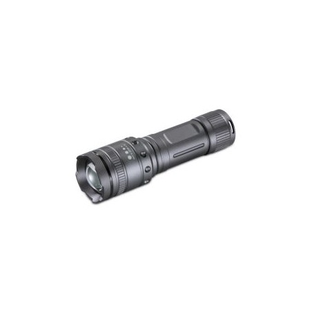 Hama (Ultra Pro) 1000 Lumen LED Torch, 200m Range, Adjustable Beam Focus, Shockproof, Aluminium, Black