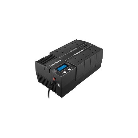 CyberPower BRICs 1000VA Line Interactive UPS, 600W, LCD Display, 6x UK Plug, AVR Energy Saving, Wall Mountable